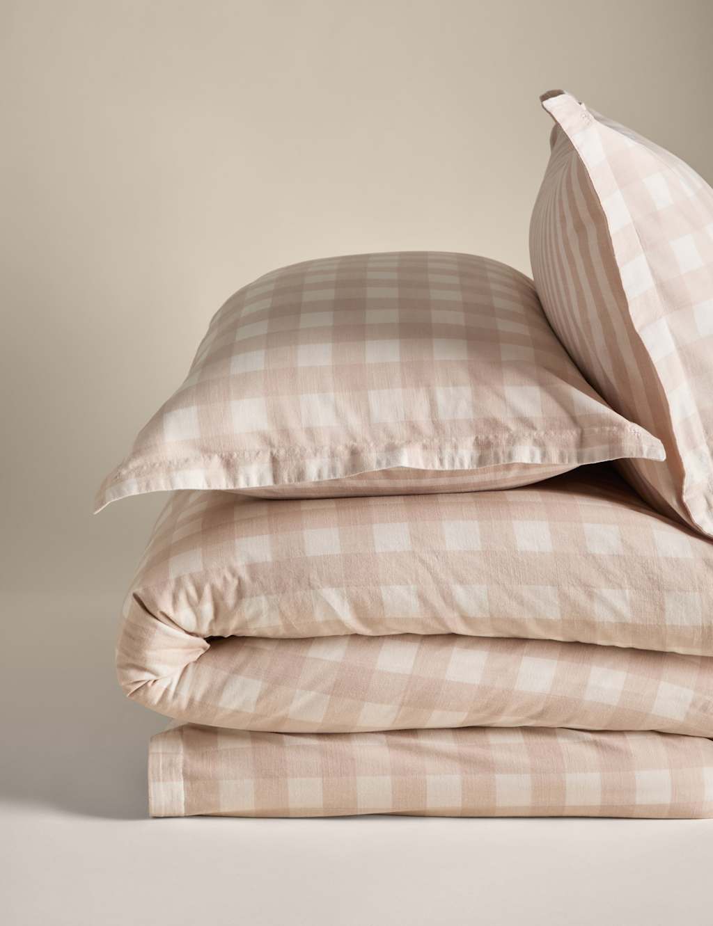 Pure Cotton Gingham Bedding Set 2 of 6