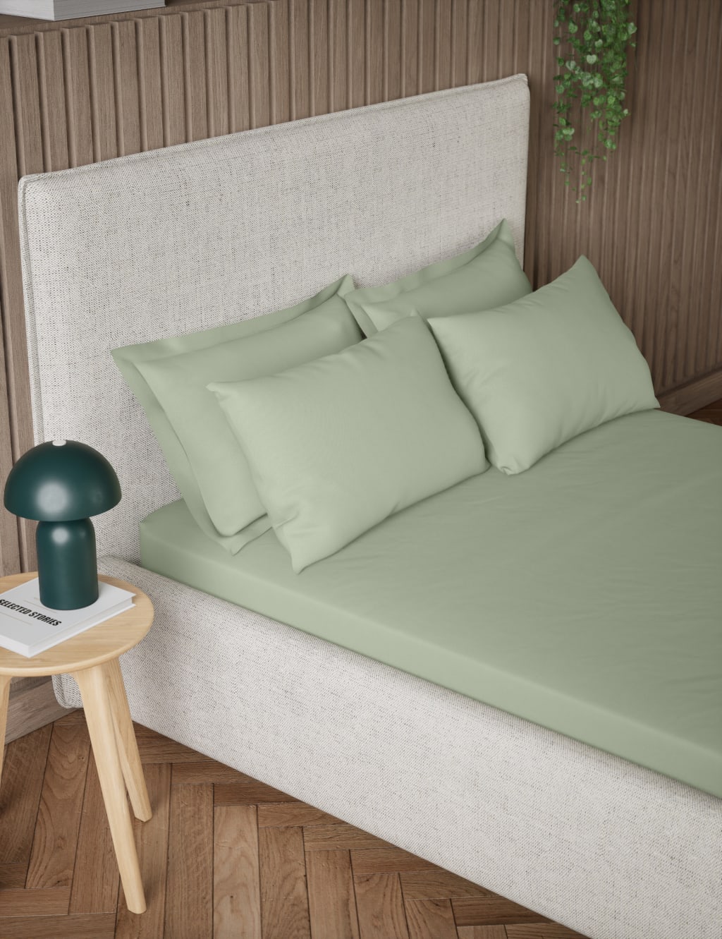Pure Cotton 300 Thread Count Fitted Sheet 1 of 2