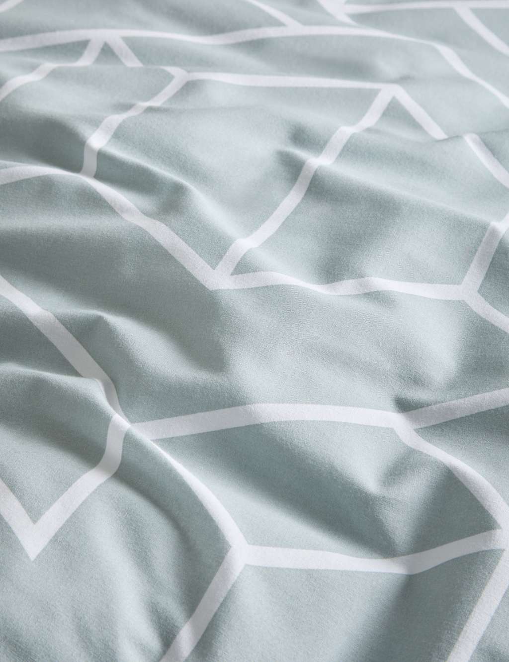 Cotton Blend Geometric Bedding Set 8 of 8