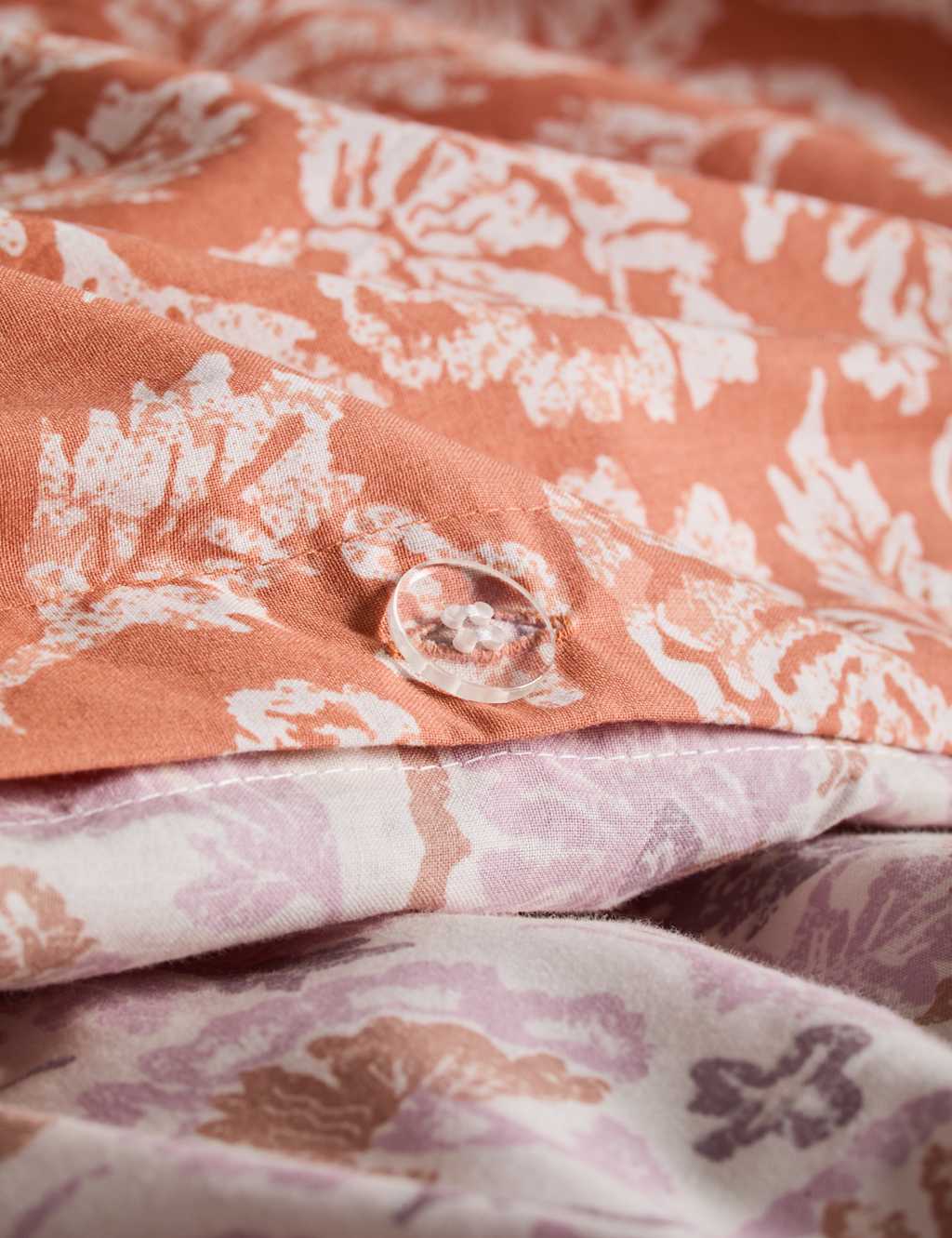 Cotton Blend Floral Bedding Set 6 of 6