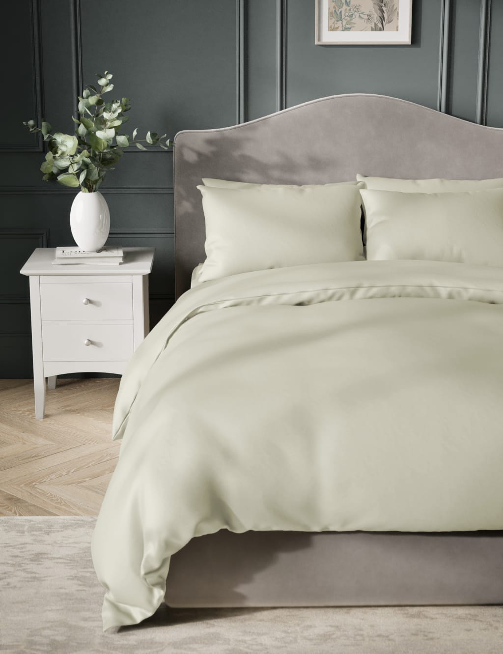 Egyptian Cotton Sateen 400 Thread Count Duvet Cover 4 of 4