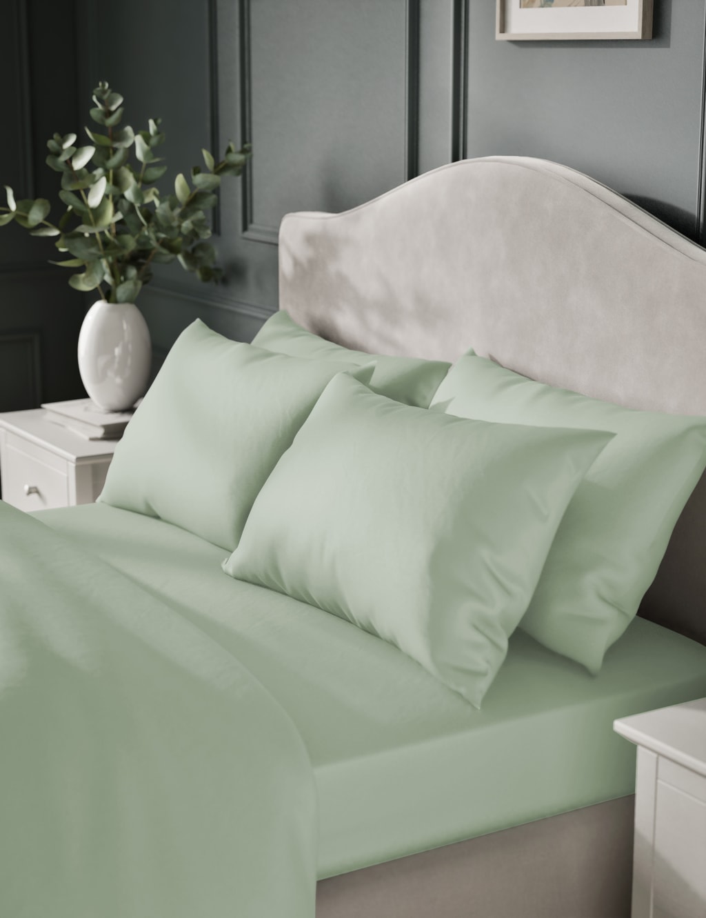 2pk Egyptian Cotton Sateen 400 Thread Count Pillowcases 4 of 4