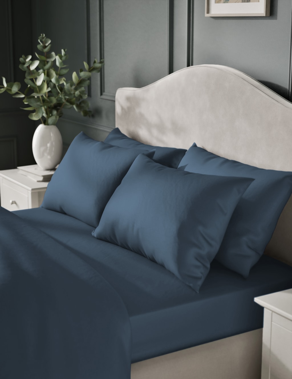 2pk Egyptian Cotton Sateen 400 Thread Count Pillowcases 4 of 4