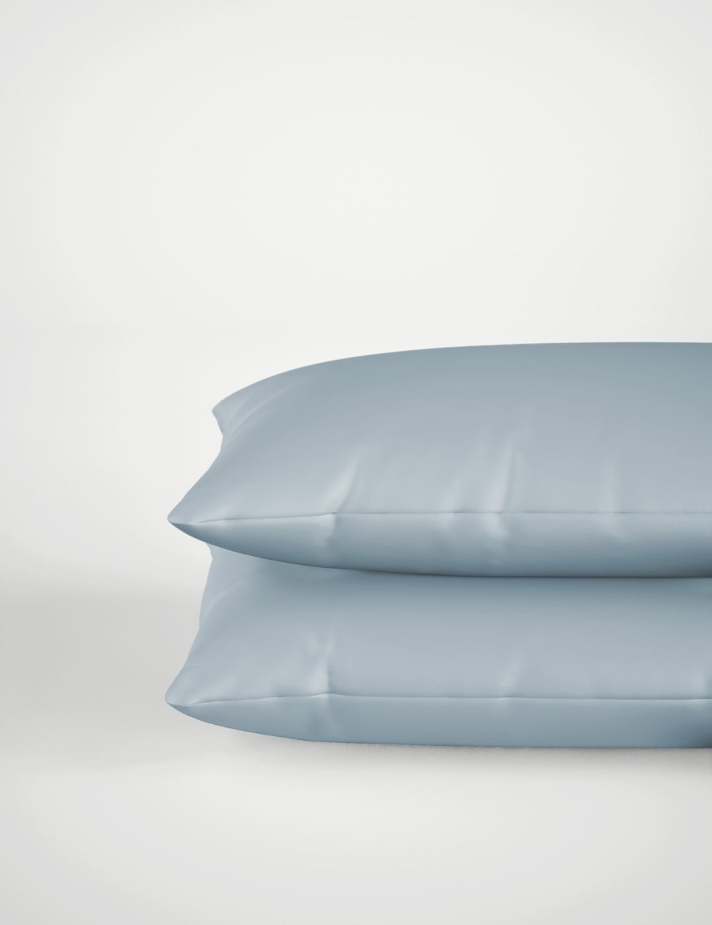 2pk Egyptian Cotton Sateen 400 Thread Count Pillowcases 2 of 4