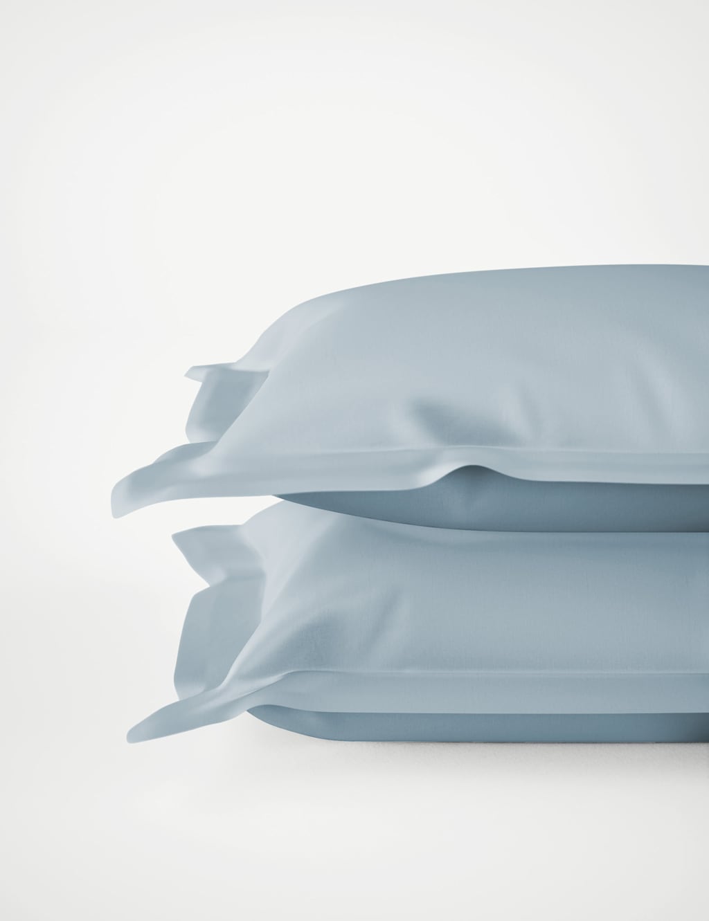 2pk Egyptian Cotton Sateen 400 Thread Count Oxford Pillowcases 2 of 4