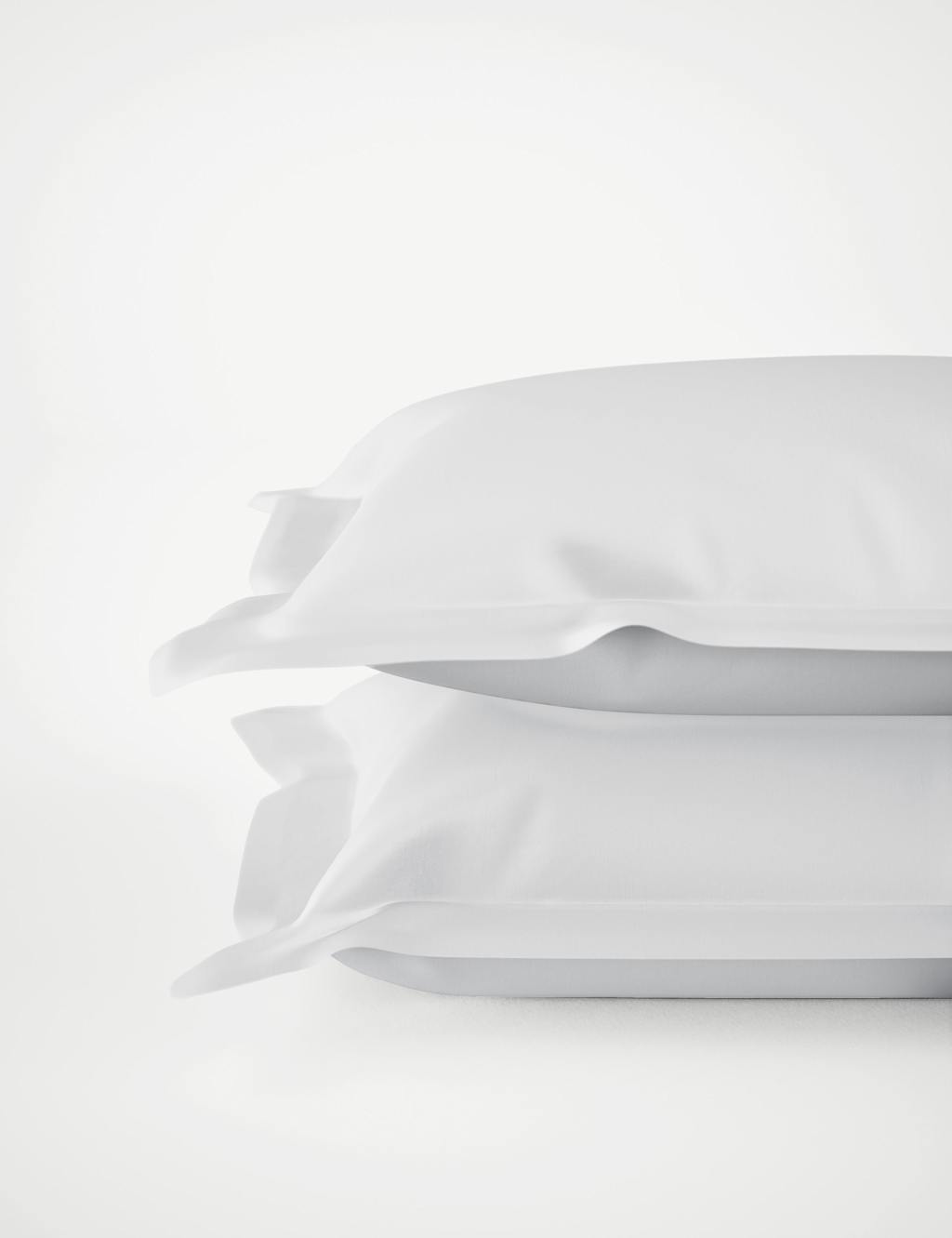 2pk Egyptian Cotton Sateen 400 Thread Count Oxford Pillowcases 2 of 4