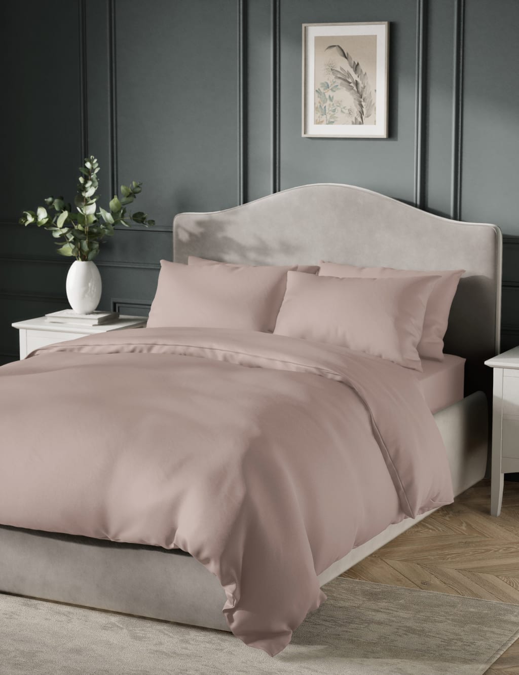 Pure Cotton Sateen 400 Thread Count Bedding Set 1 of 3