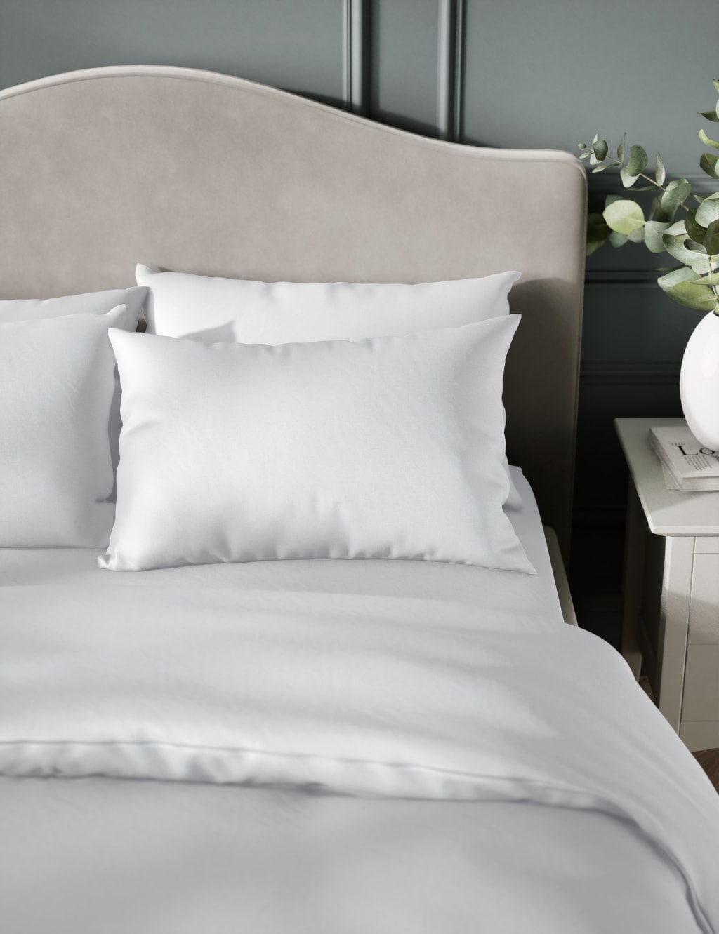 Pure Cotton Sateen 400 Thread Count Bedding Set 3 of 3
