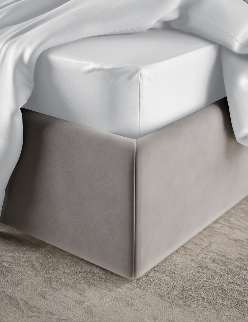 Egyptian Cotton Sateen 400 Thread Count Extra Deep Fitted Sheet 4 of 5