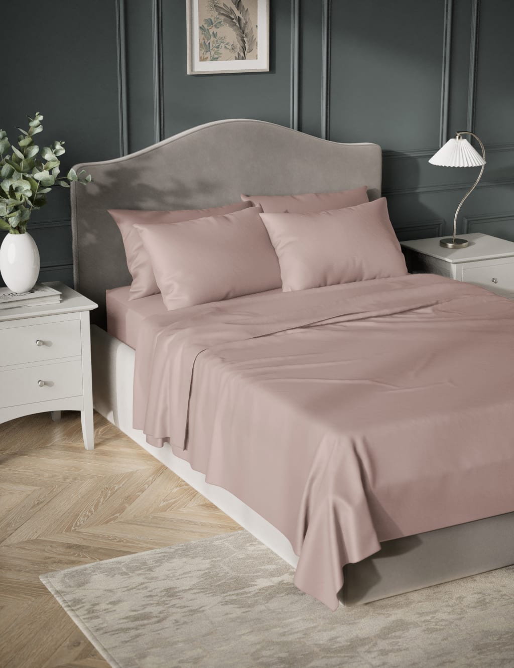 Egyptian Cotton Sateen 400 Thread Count Flat Sheet 4 of 4
