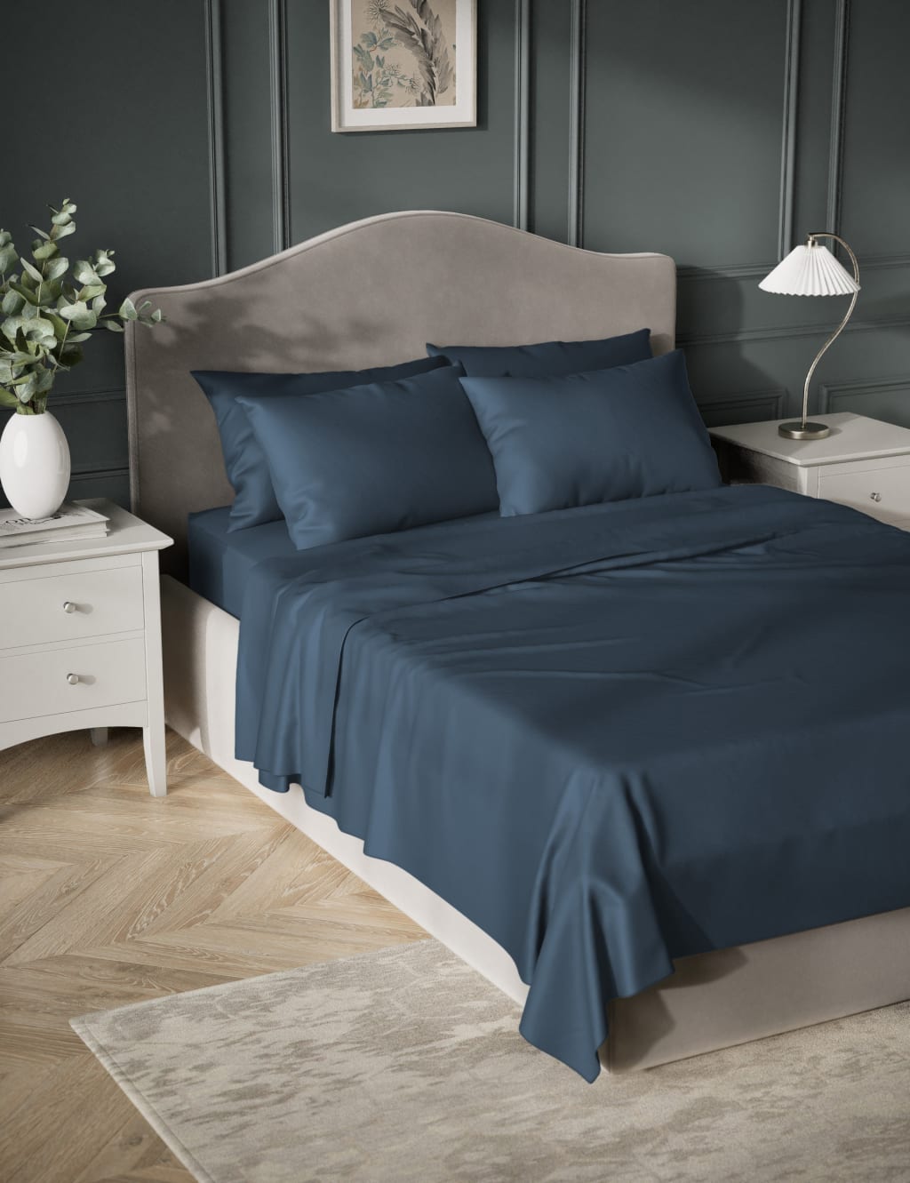 Egyptian Cotton Sateen 400 Thread Count Flat Sheet 4 of 4