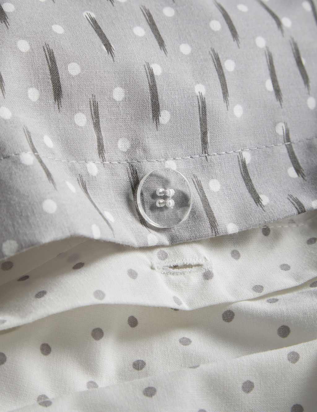 Cotton Blend Spotty Bedding Set 5 of 7