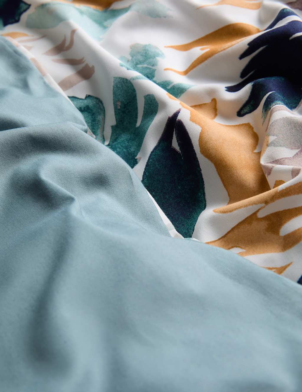 Pure Cotton Watercolour Floral Bedding Set 4 of 6