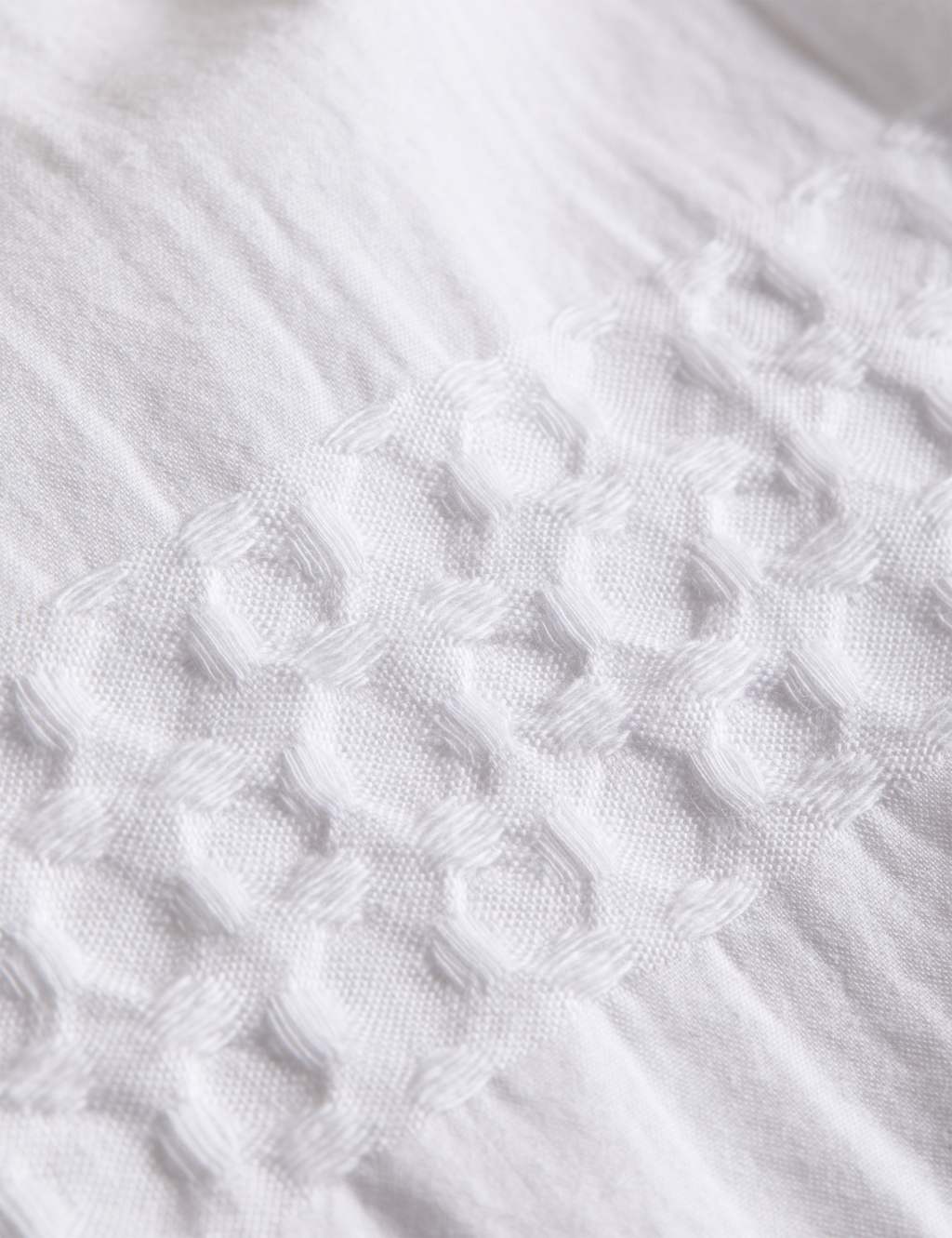 Pure Cotton Waffle Matelassé Bedding Set 5 of 6