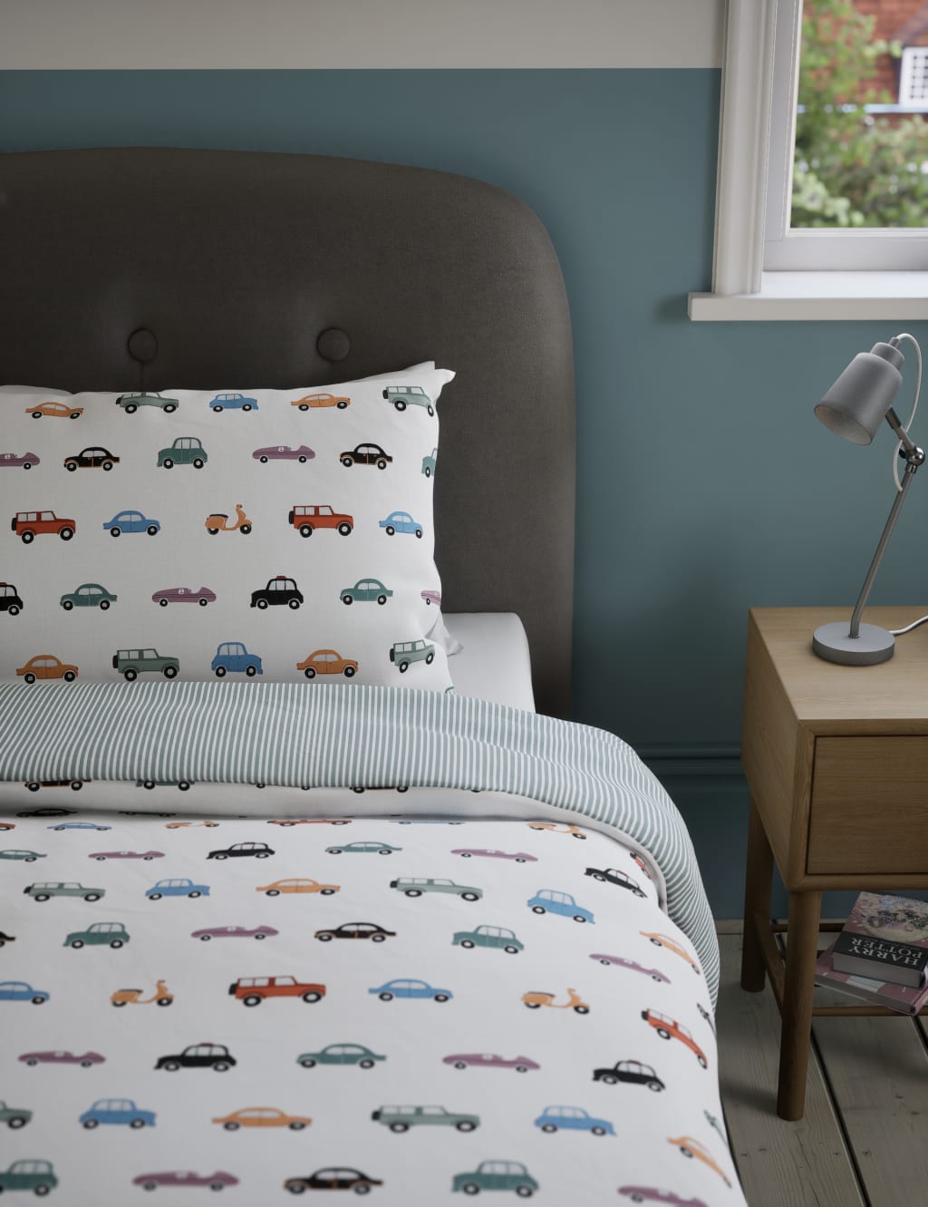 Cars Scooters Cotton Blend Bedding Set
