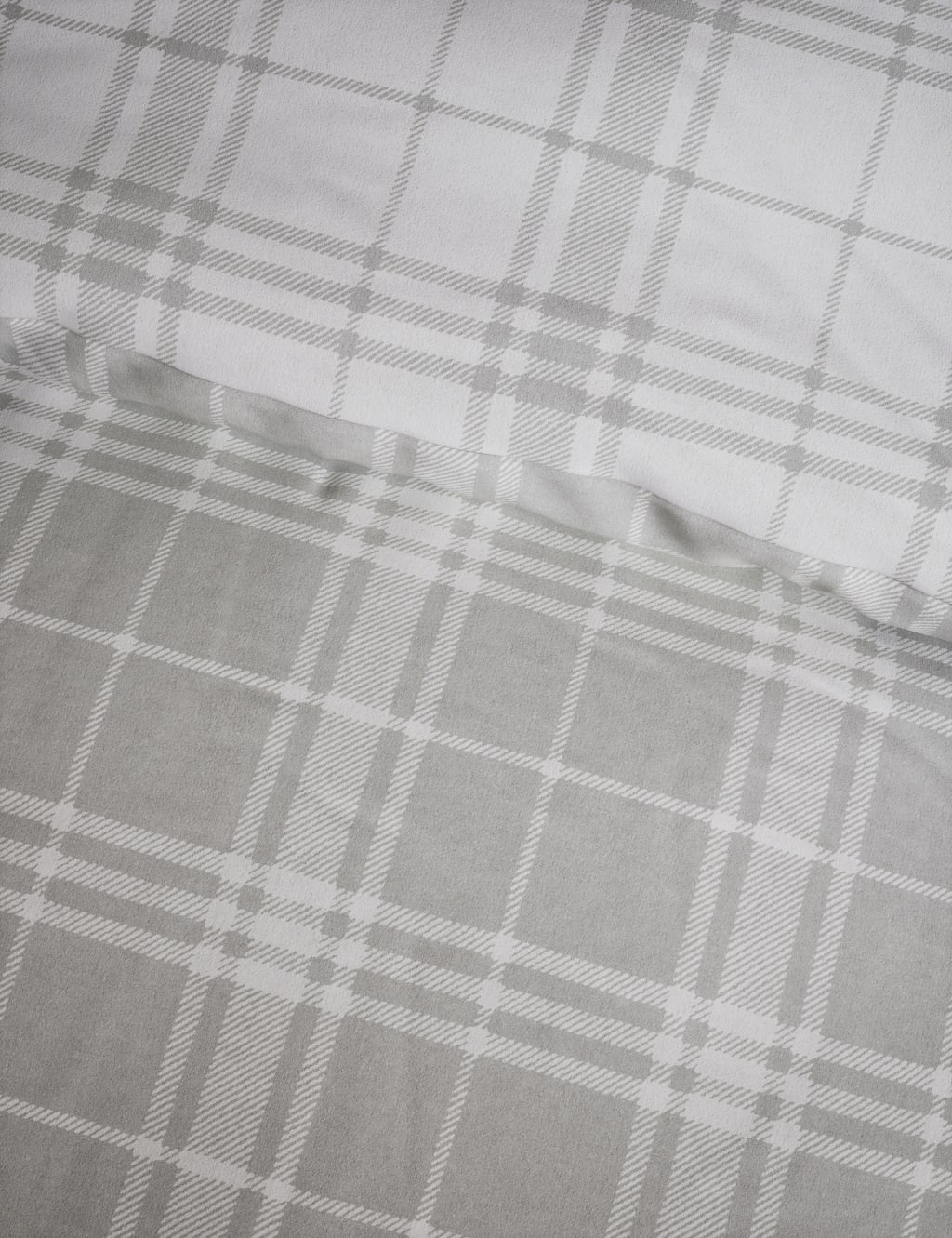 Pure Brushed Cotton Checked Bedding Set 4 of 6