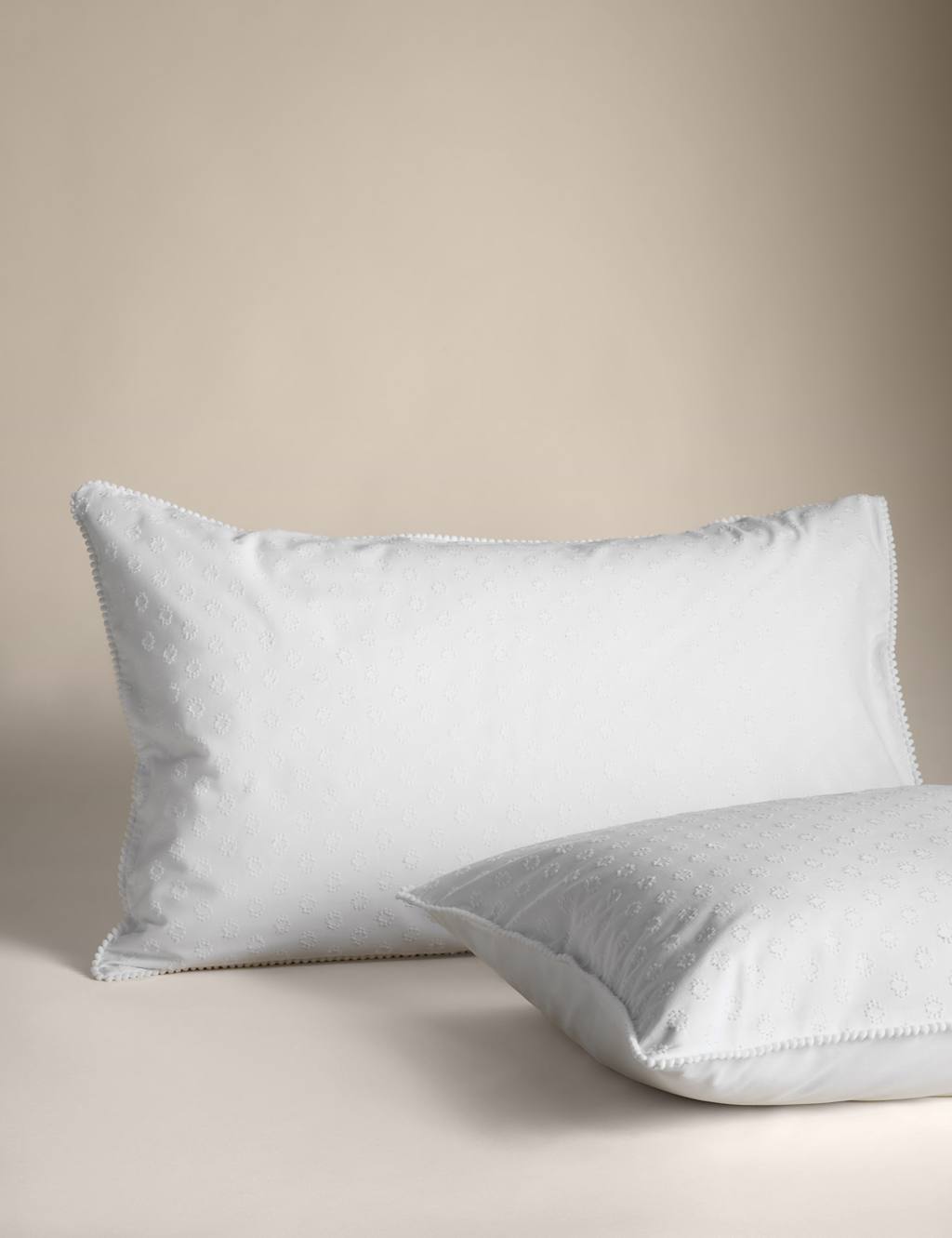 Pure Cotton Pom Pom Dobby Bedding Set 3 of 4