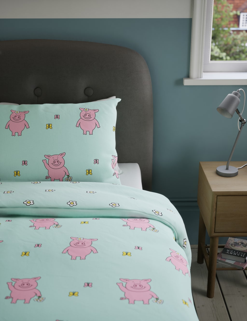 Percy Pig™ Pure Cotton Bedding Set 4 of 5