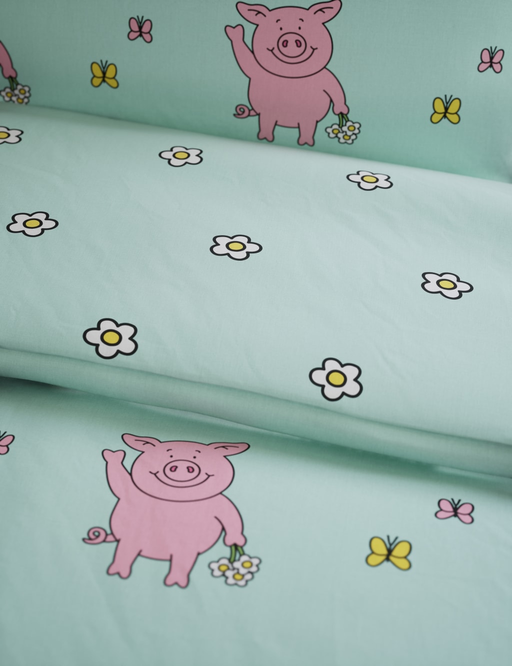 Percy Pig™ Pure Cotton Bedding Set 5 of 5