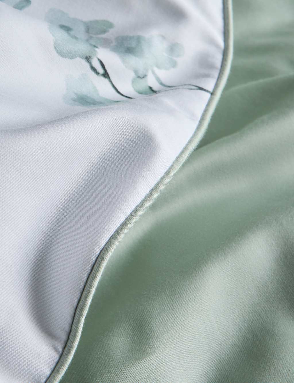 Pure Cotton Sateen Trailing Cherry Blossom Bedding Set 6 of 6