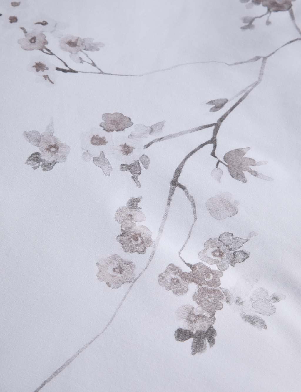 Pure Cotton Sateen Cherry Blossom Bedding Set 7 of 7