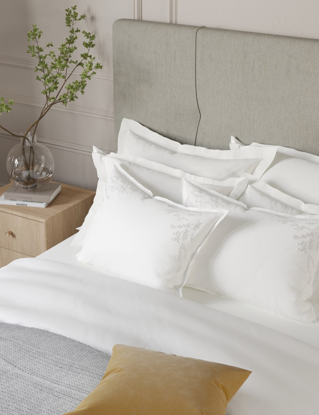 Rose-Ella Sateen Embroidered Bedding Set 3 of 3