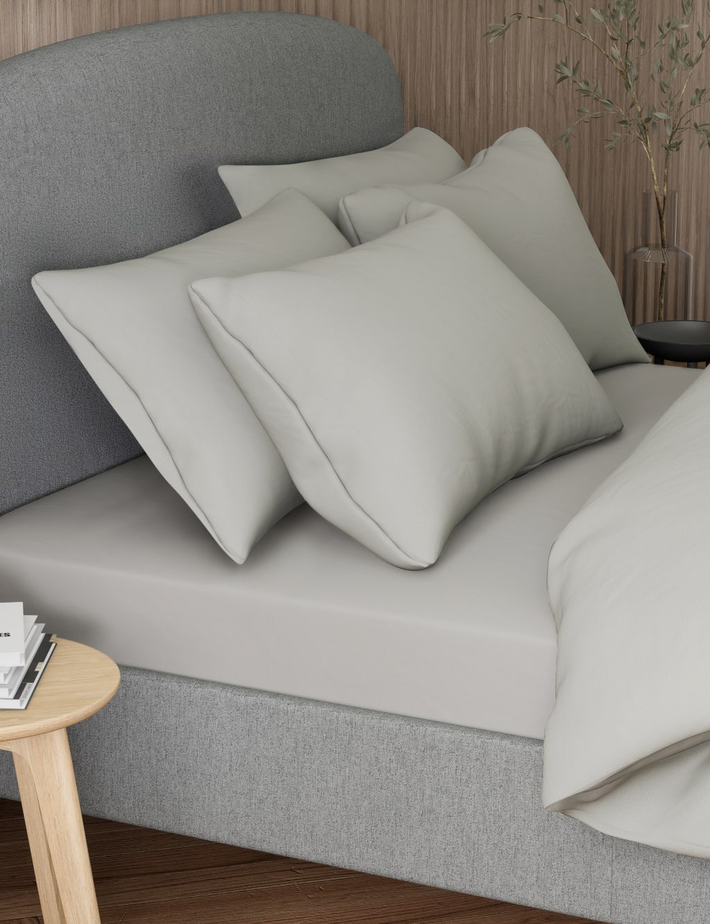 2pk Pure Cotton 300 Thread Count Pillowcases 1 of 3
