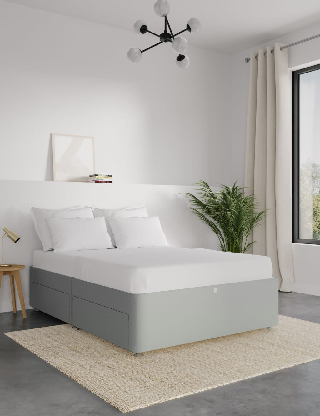 Classic Sprung 4 Drawer Divan 1 of 6