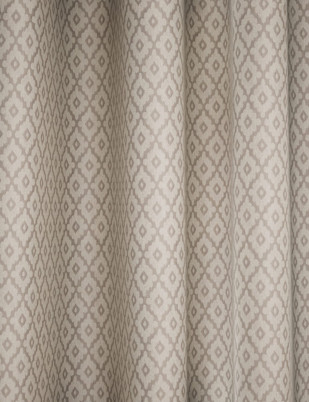 Diamond Geometric Eyelet Curtains 2 of 4
