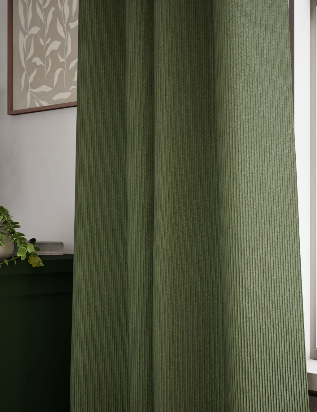 Velvet Ribbed Eyelet Blackout Curtains 2 of 5