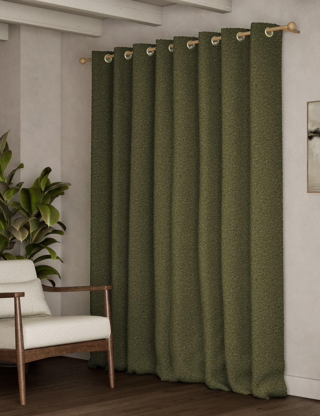 Bouclé Eyelet Curtains 4 of 5