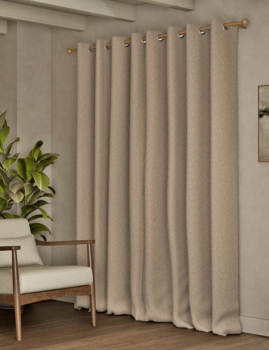 Bouclé Eyelet Curtains 4 of 5