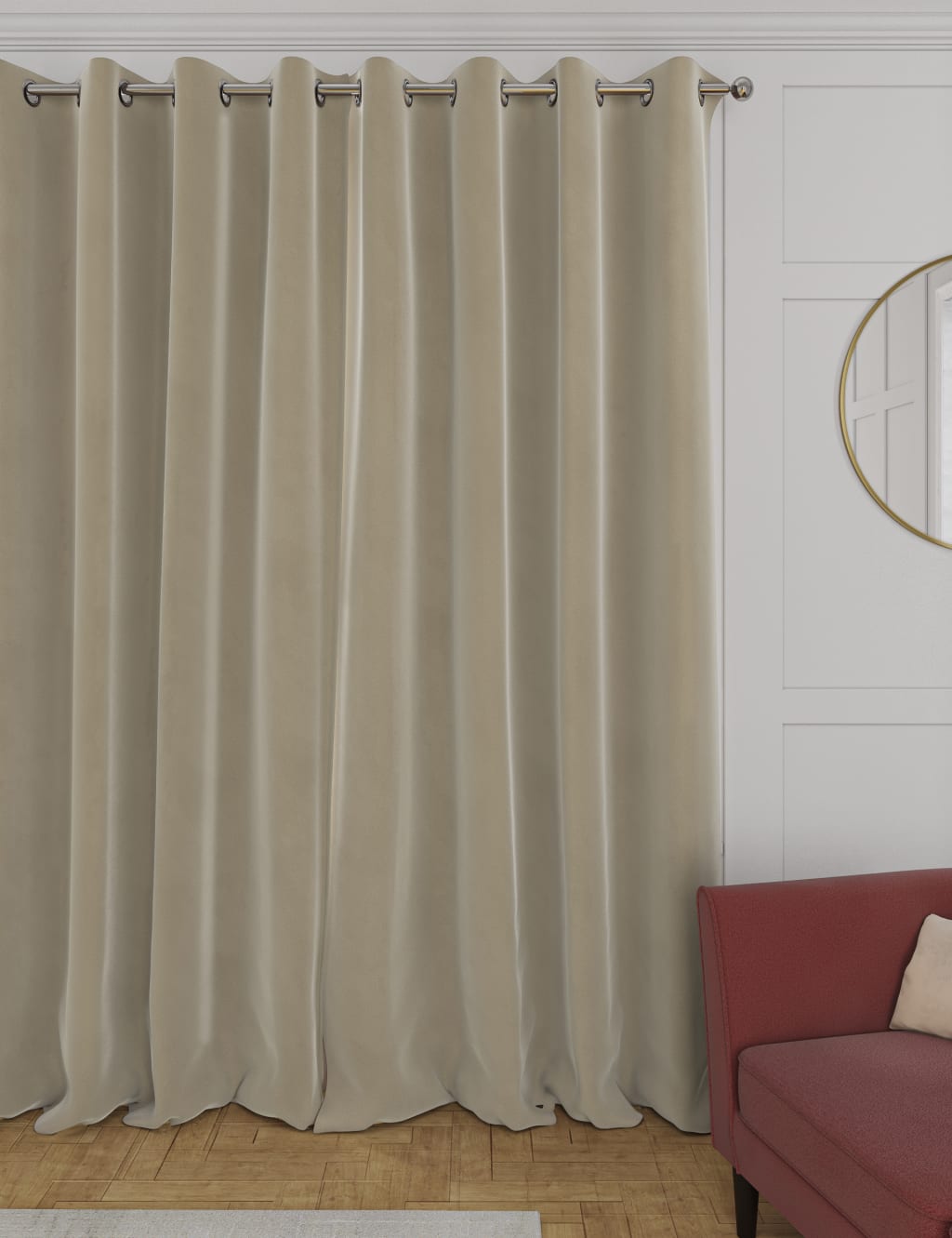 Velvet Eyelet Curtains 5 of 5