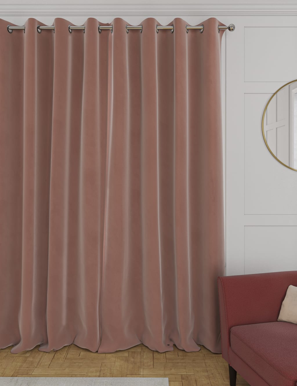 Velvet Eyelet Curtains 4 of 4