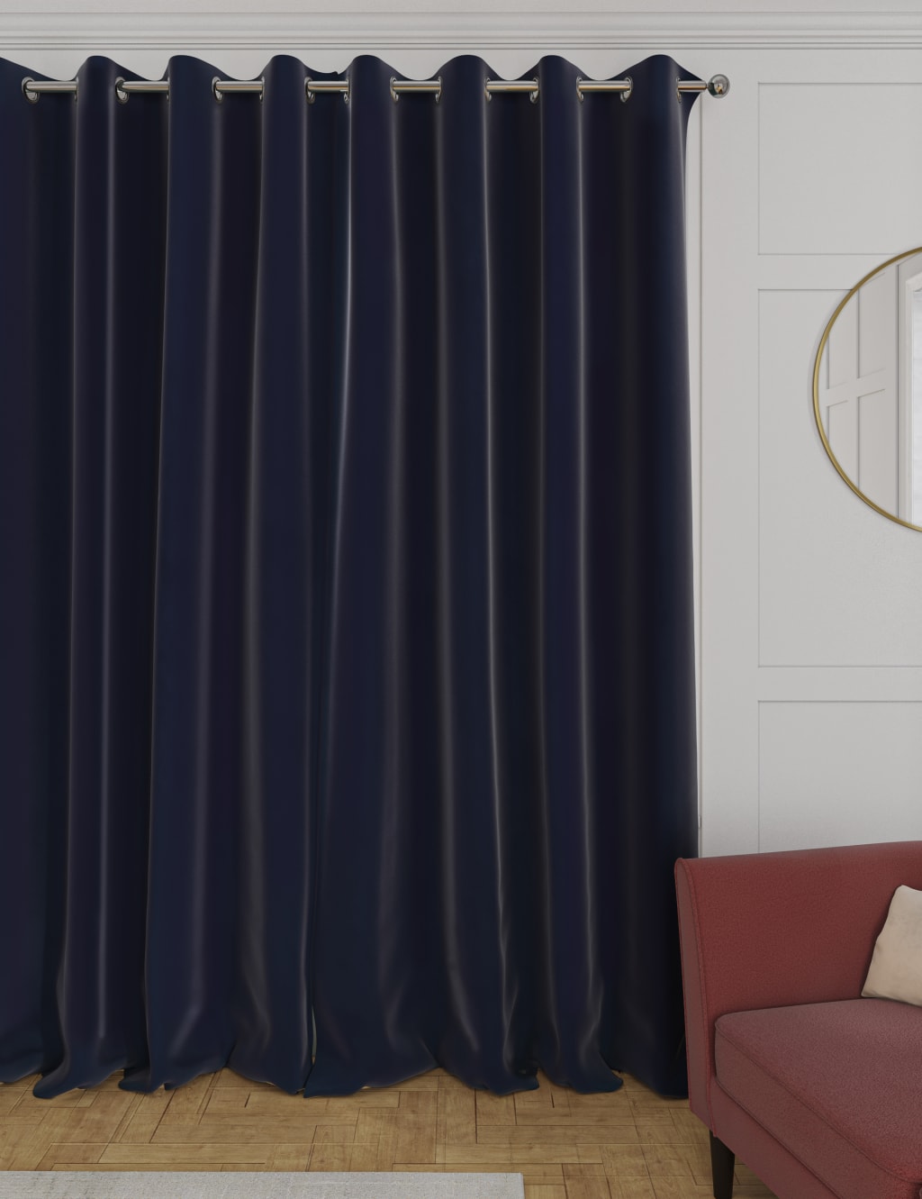 Velvet Eyelet Curtains 4 of 8
