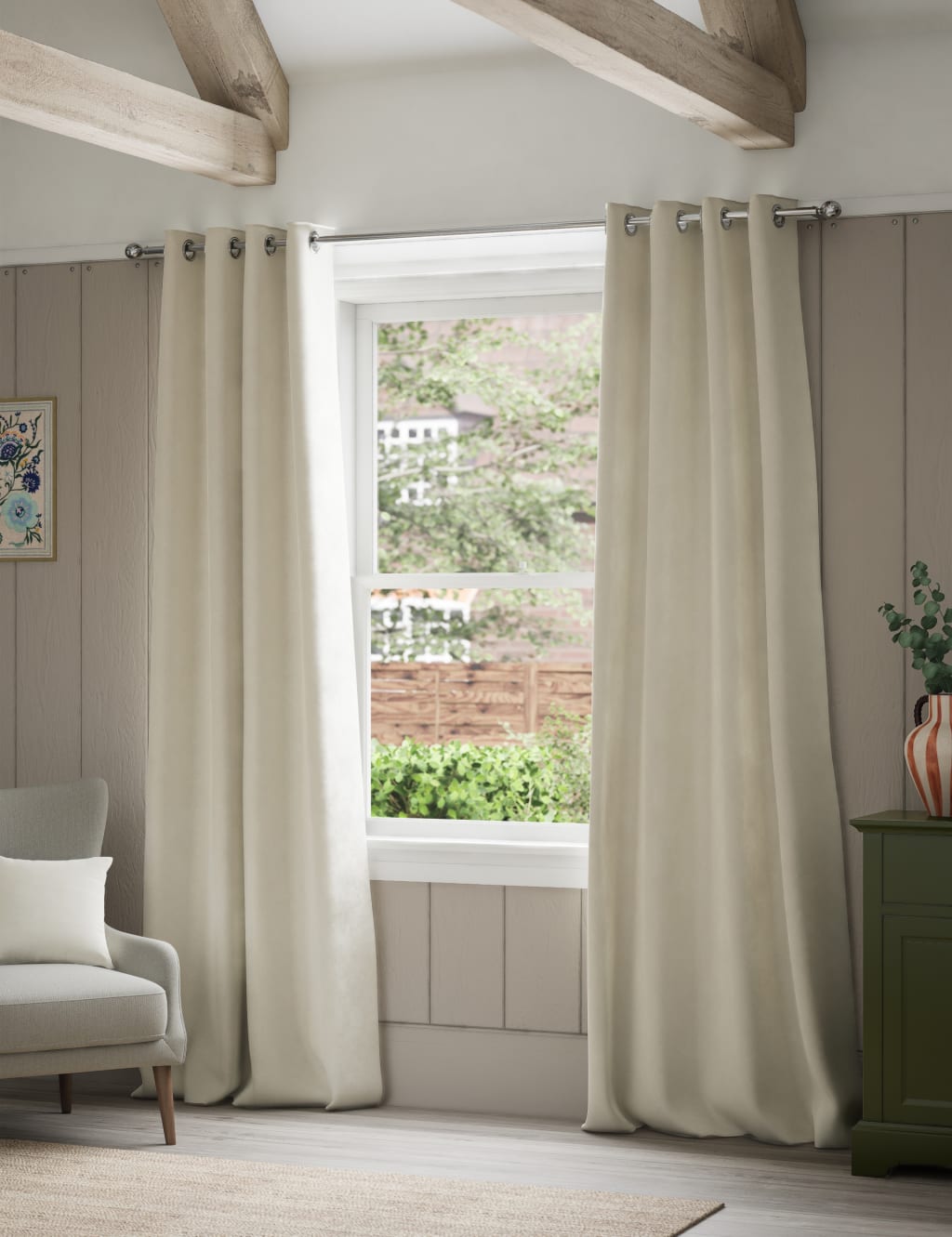 Velvet Eyelet Thermal Curtains 3 of 7