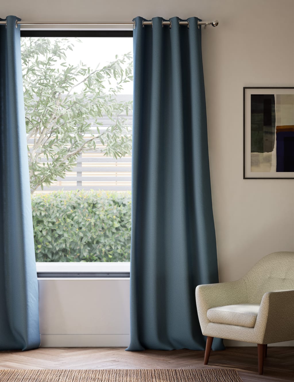 Brushed Eyelet Blackout Thermal Curtains 3 of 4