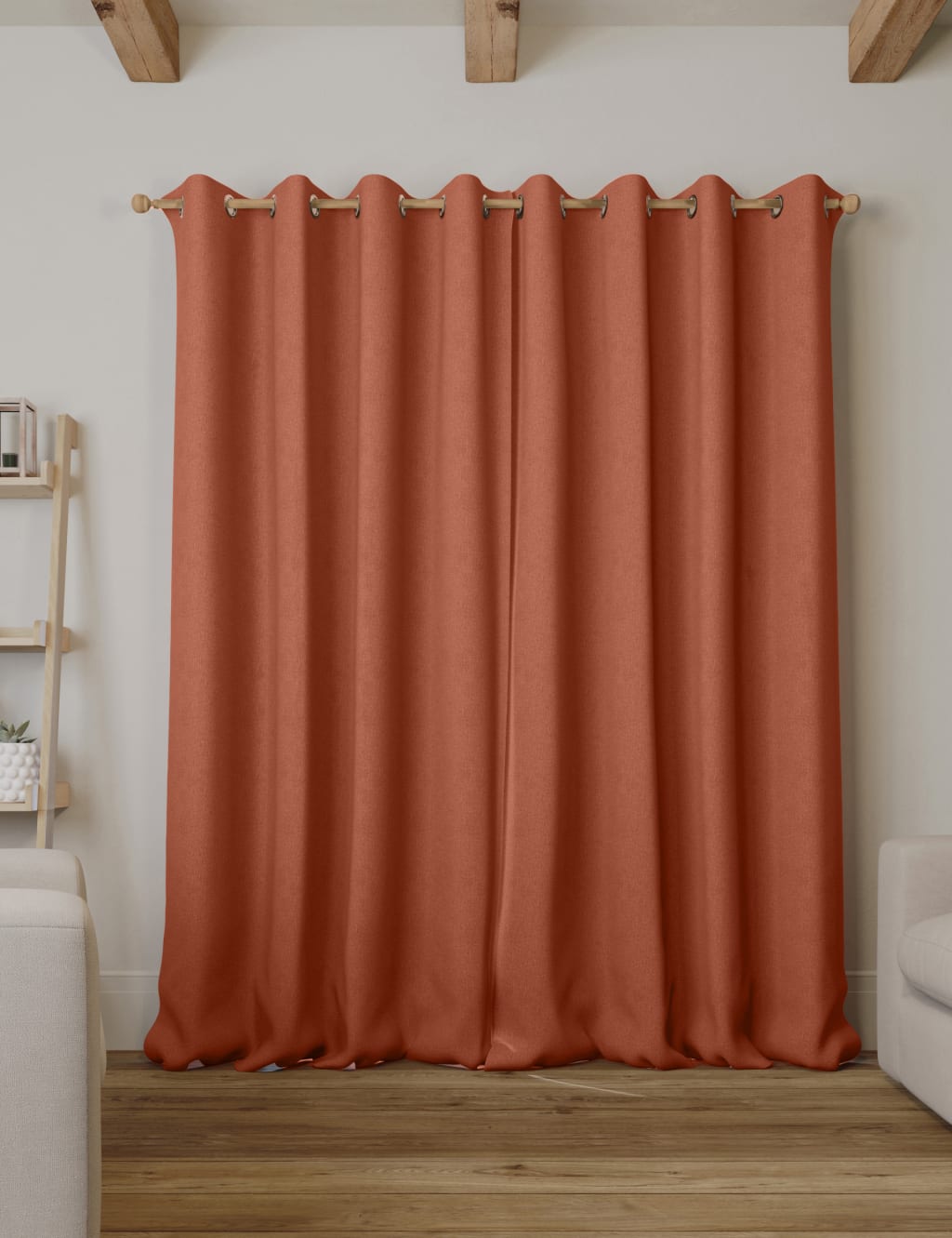 Brushed Eyelet Blackout Thermal Curtains 3 of 5