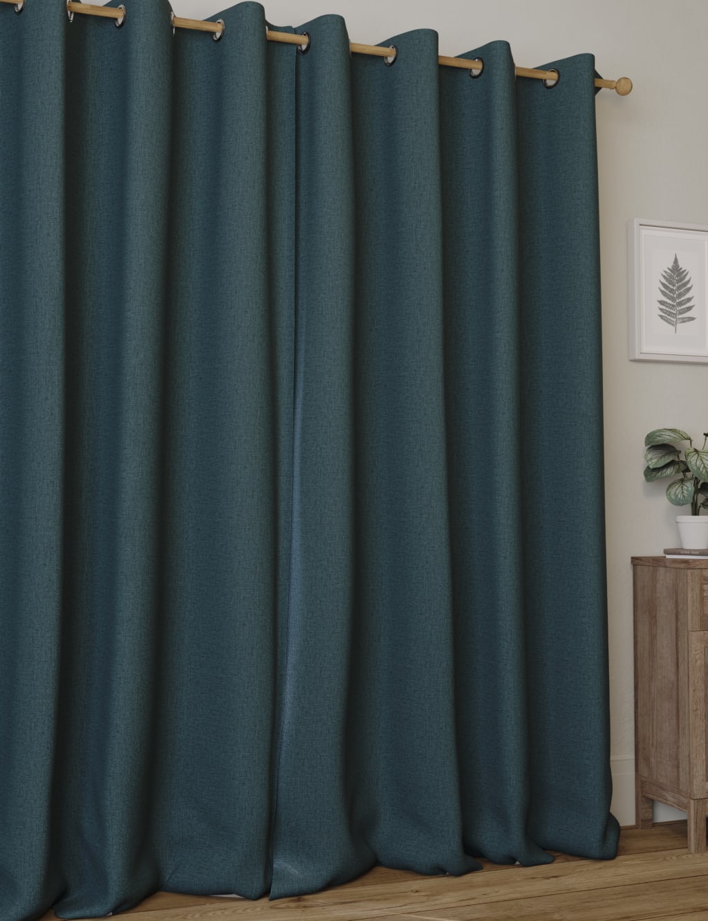 Brushed Eyelet Blackout Thermal Curtains 3 of 6