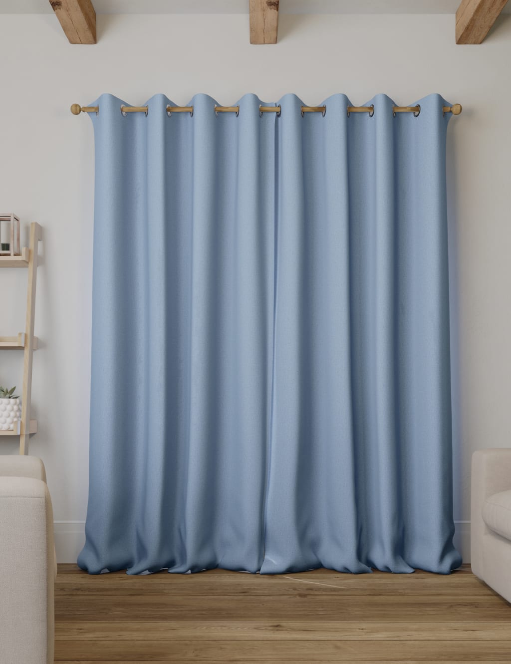 Brushed Eyelet Blackout Thermal Curtains 4 of 7