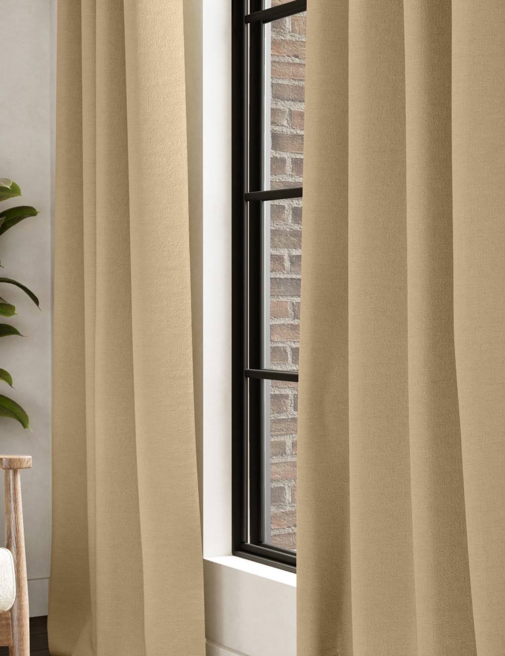 Brushed Eyelet Blackout Thermal Curtains 2 of 4