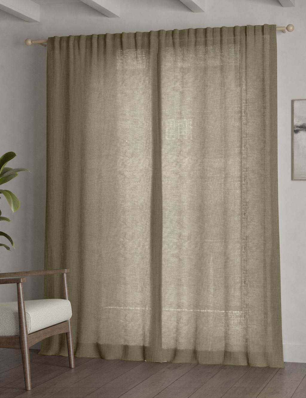 Cotton Rich Sheer Curtains 4 of 5