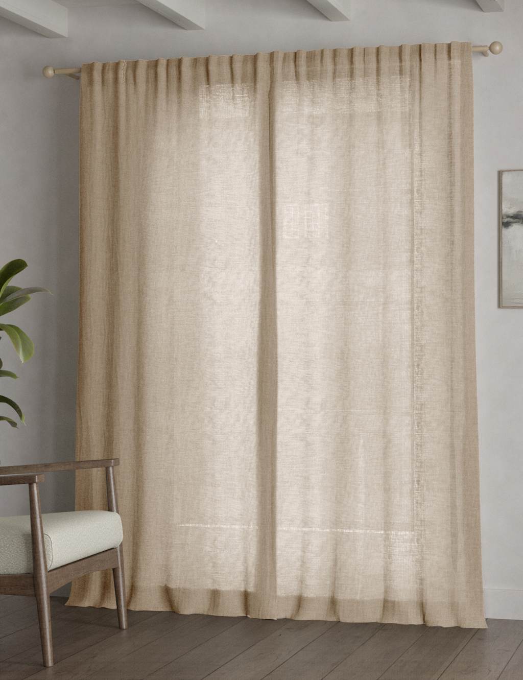 Cotton Rich Sheer Curtains 4 of 5