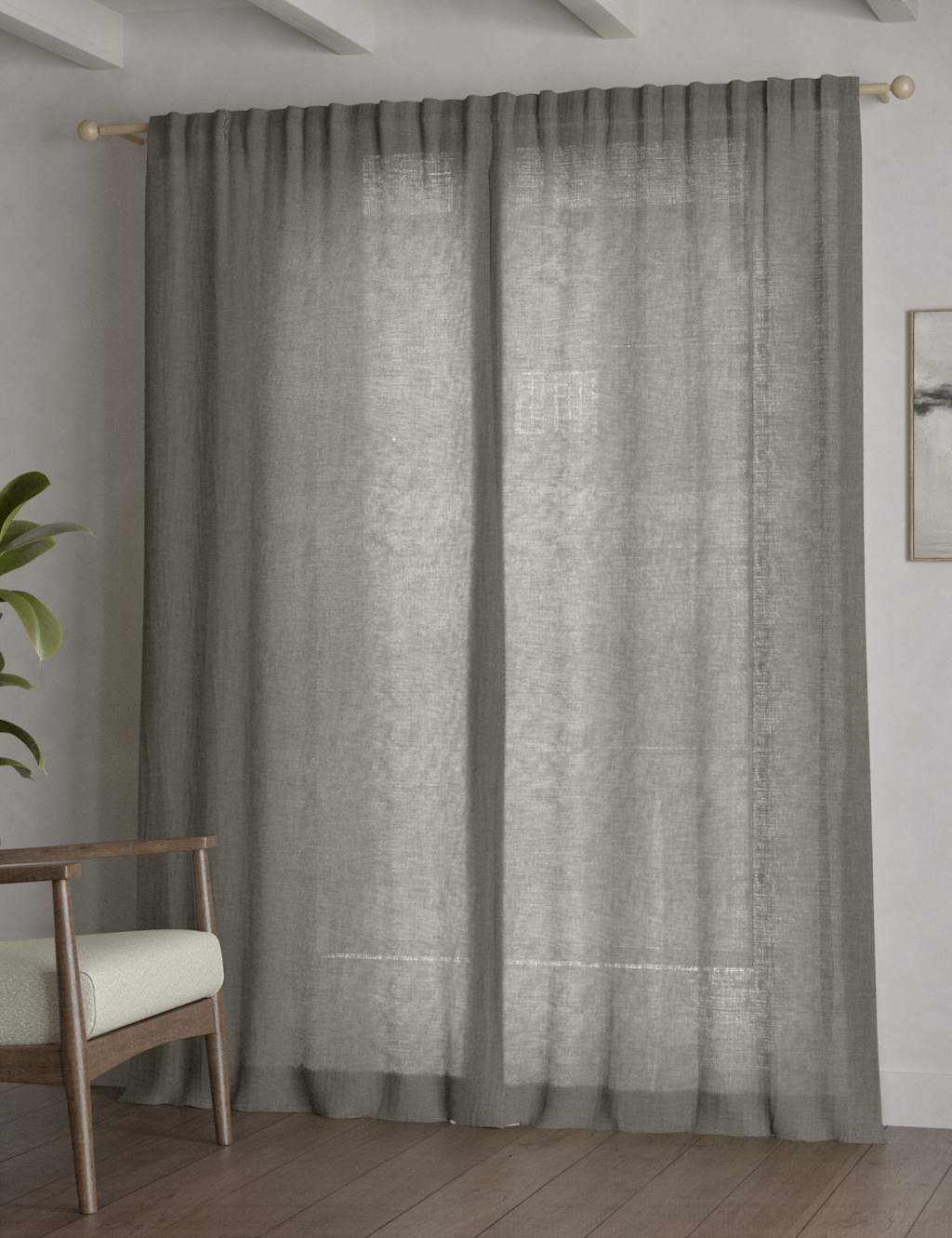 Cotton Rich Sheer Curtains 4 of 5
