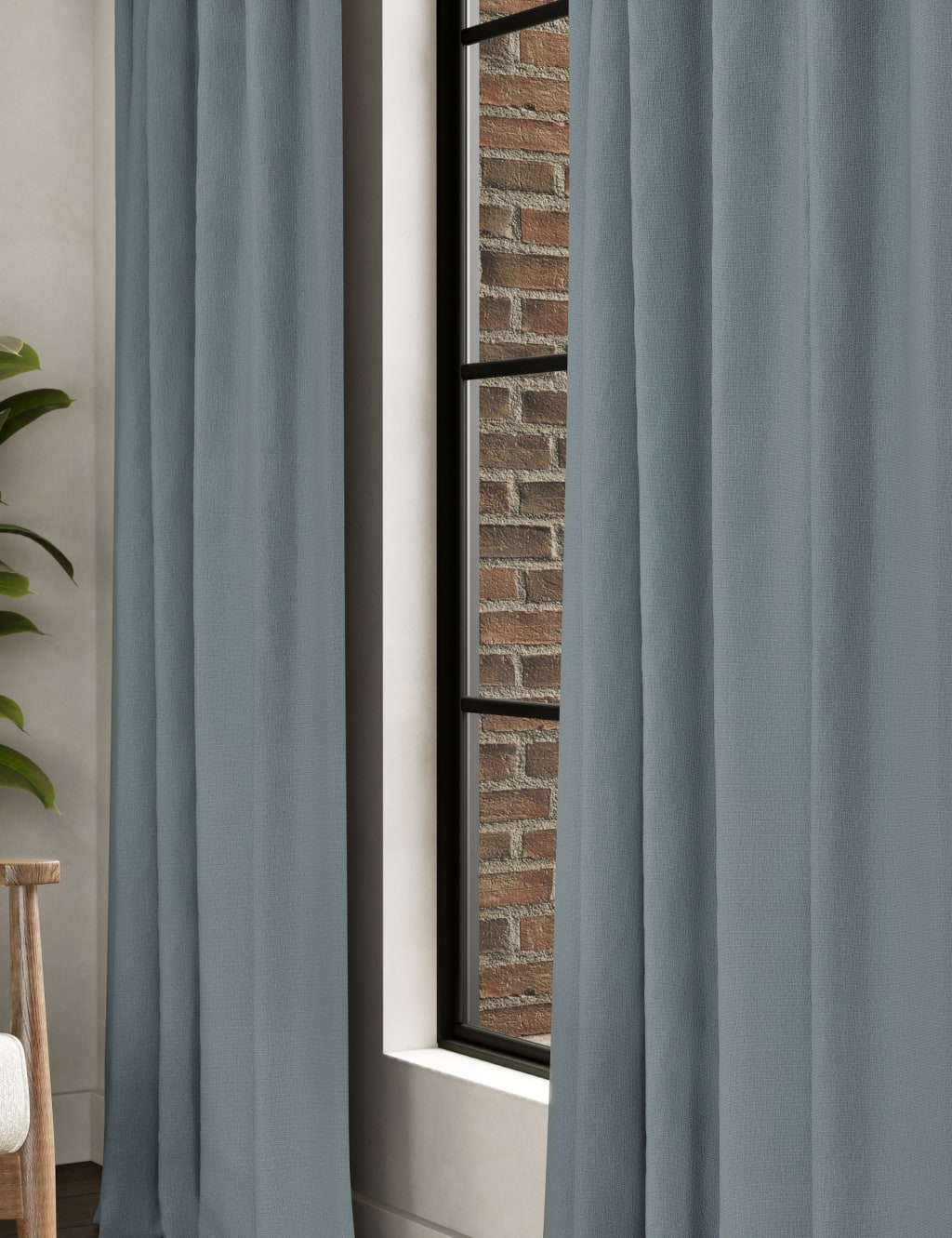 Brushed Pencil Pleat Blackout Thermal Curtains 2 of 4