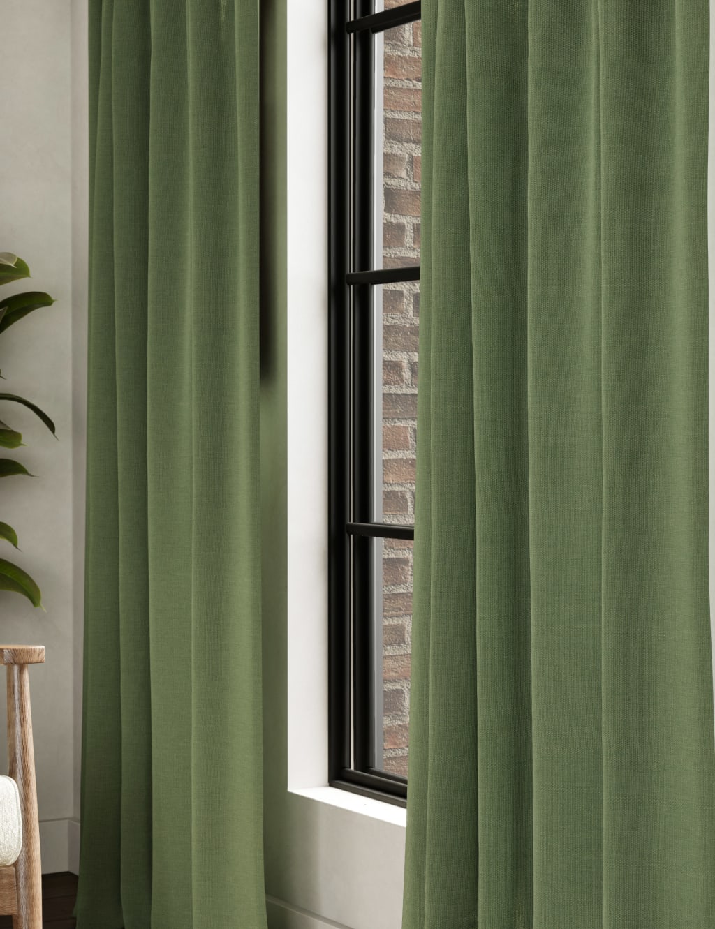 Brushed Pencil Pleat Blackout Thermal Curtains 2 of 5