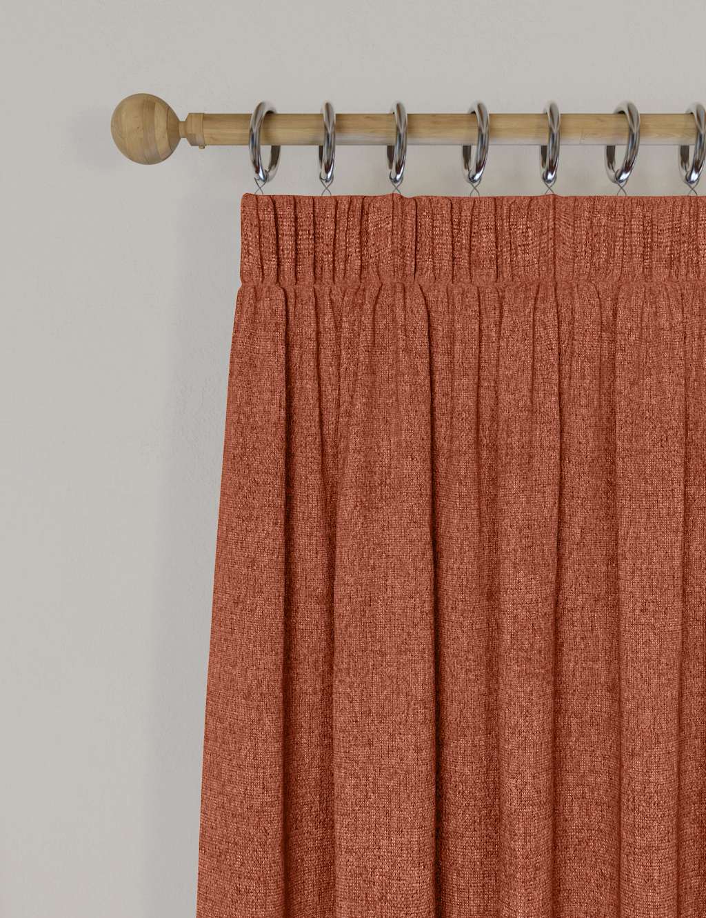 Brushed Pencil Pleat Blackout Thermal Curtains 4 of 6