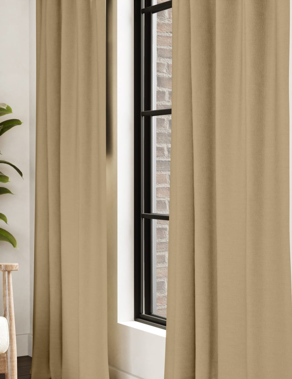 Brushed Pencil Pleat Blackout Thermal Curtains 2 of 5