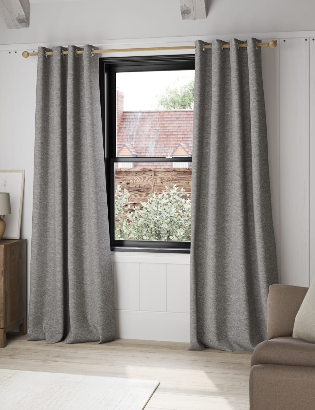 Chenille Eyelet Curtains 3 of 4