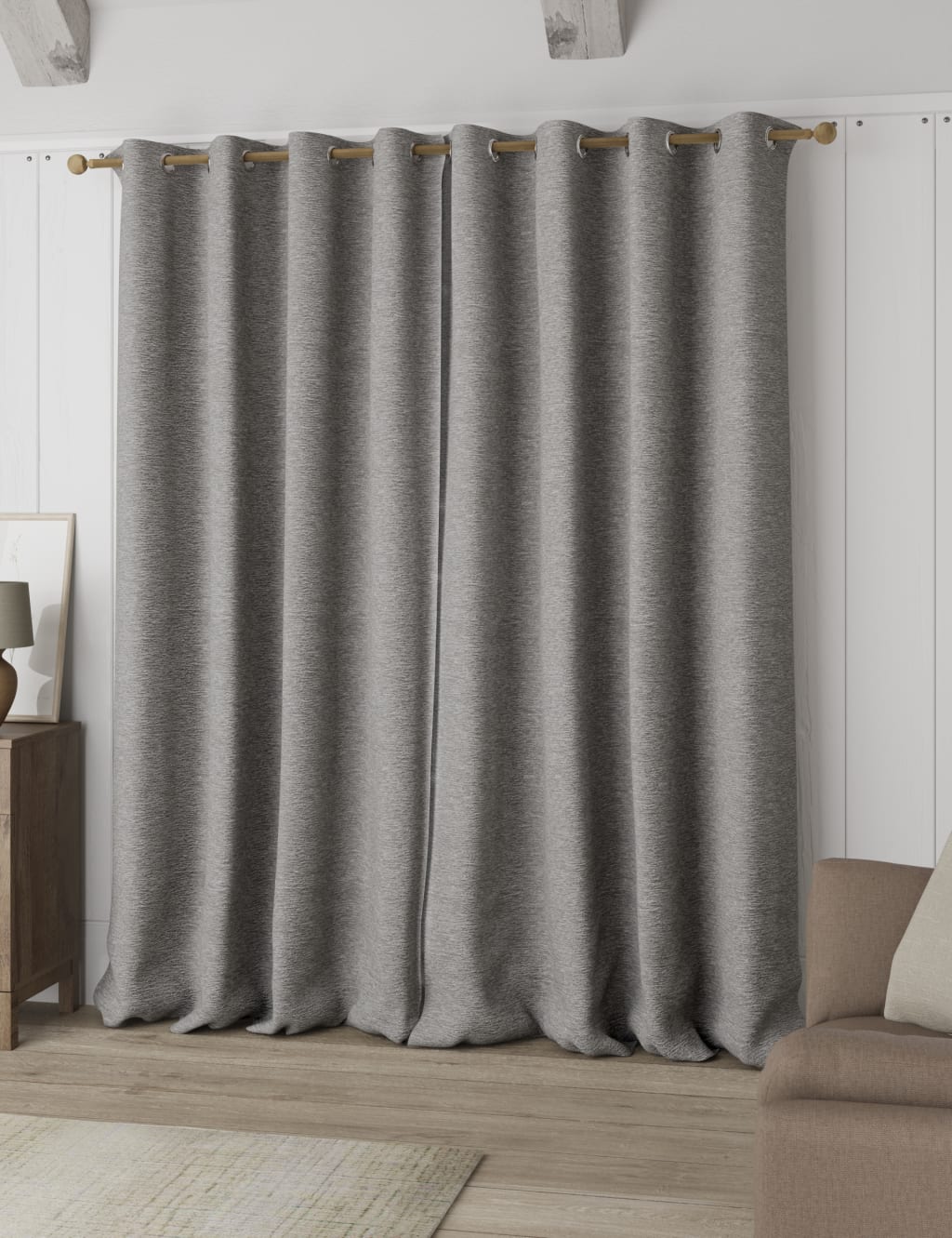 Chenille Eyelet Curtains 4 of 4